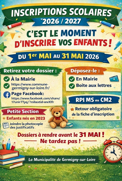 Affiche inscription