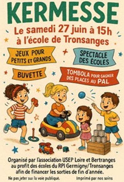 affiche kermesse de l'école